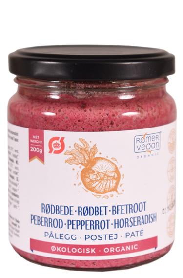 Rødbede & Peberrod Postej, 200 g, Økologisk VEG
